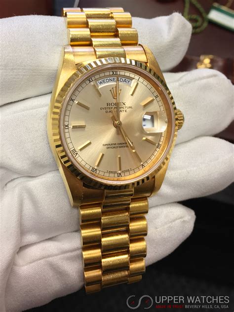 gold face rolex presidential|18k gold rolex watch prices.